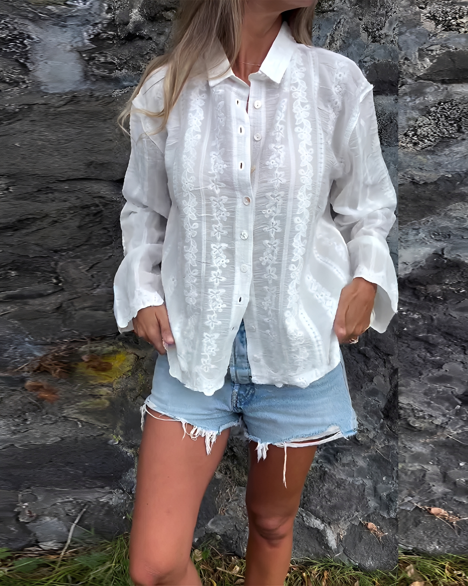 Sumayah - Trendy Embroidered Shirt