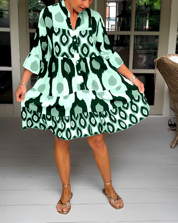 Faiza - Fashionable Loose Mini Dress