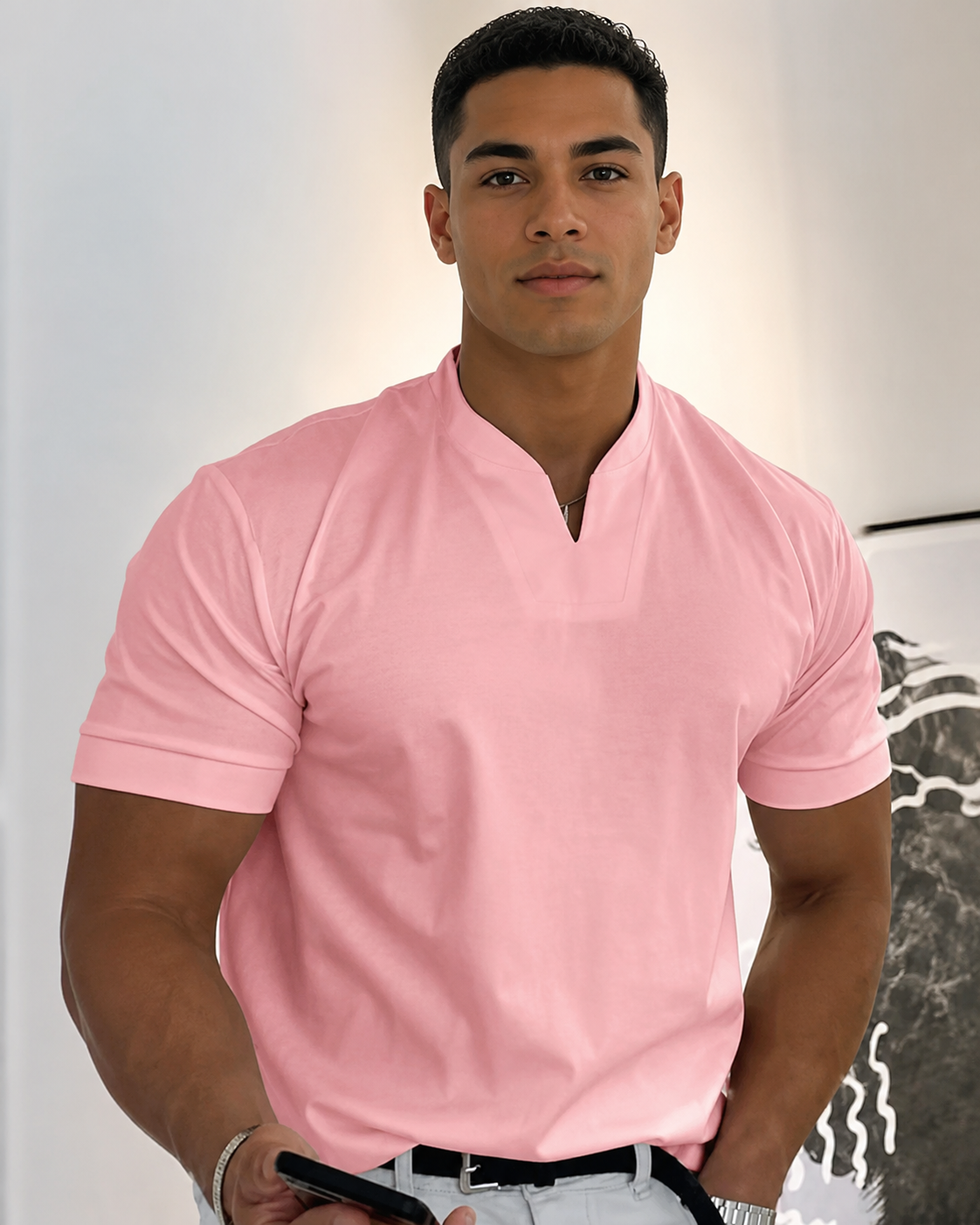 Cédric - Casual V-Neck Tee