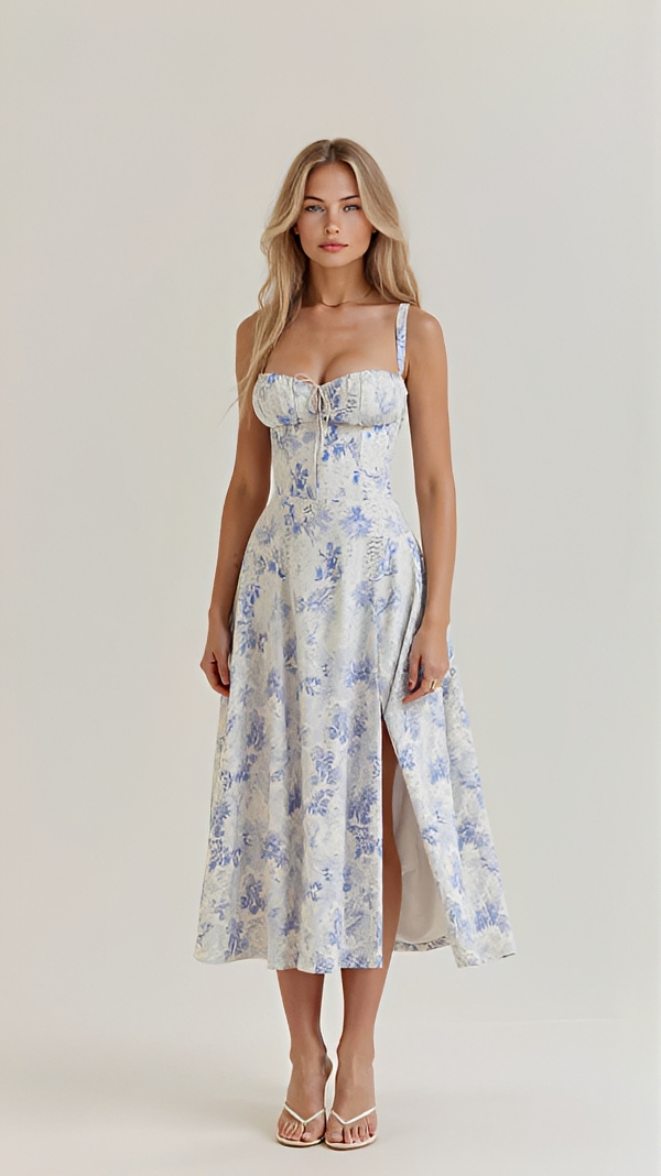 Kiana - Sophisticated and Stylish Slit Midi Dress