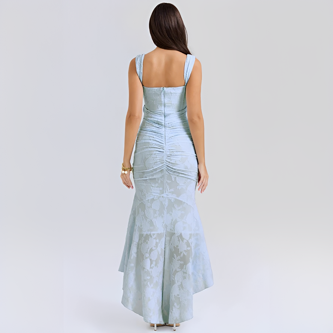 Cynthia - Stylish Midi Dress with Waist Tie