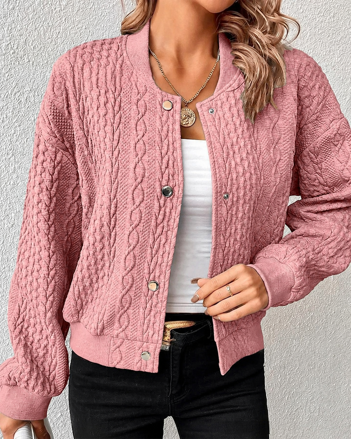 Kymbrea - Cozy Button-Up Cardigan