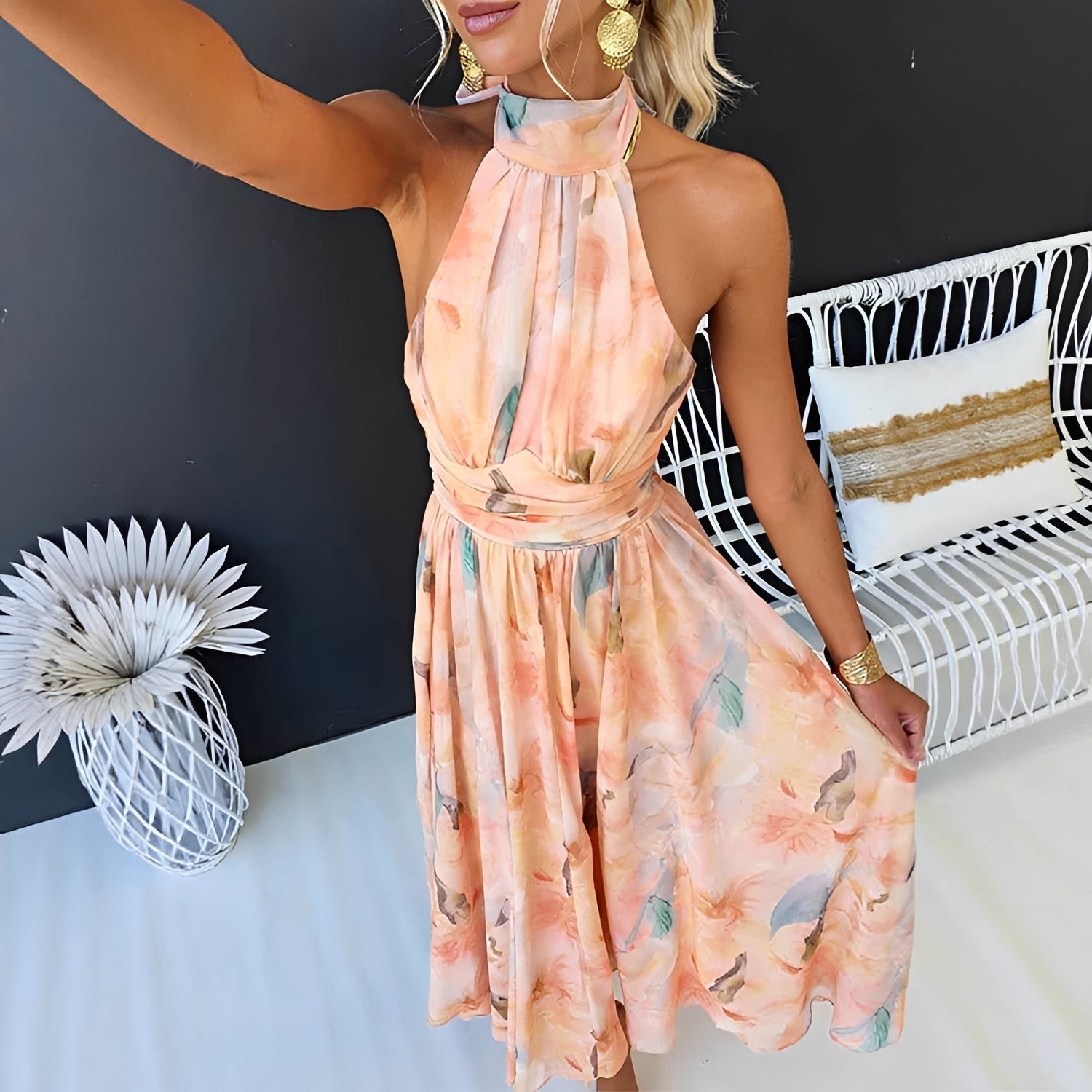 Velma - Sleeveless Open-Back Dress Style