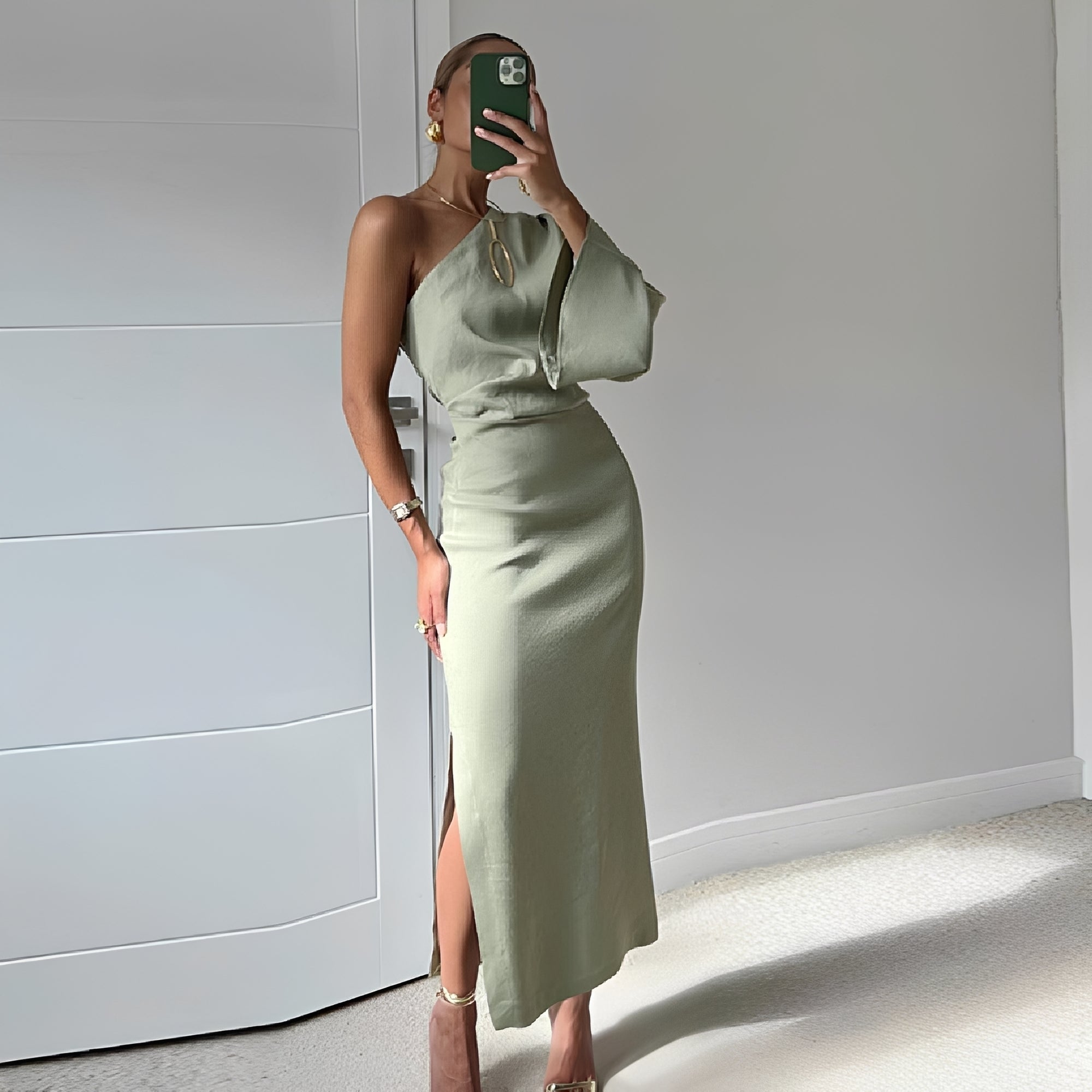 Everett - Asymmetrical Maxi Dress
