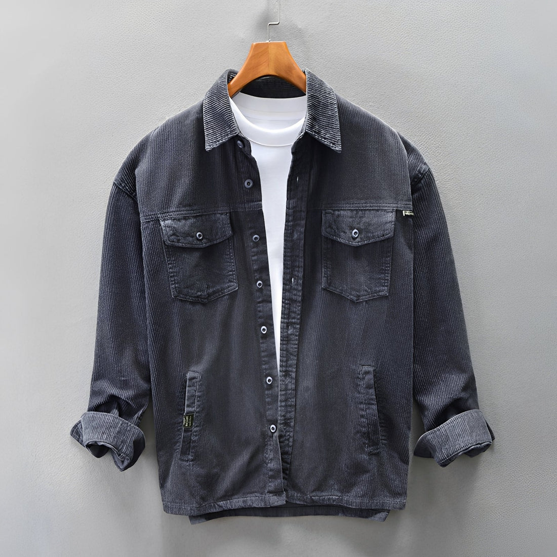 Luis - Men's Corduroy Shirt - Cozy and Laid-Back