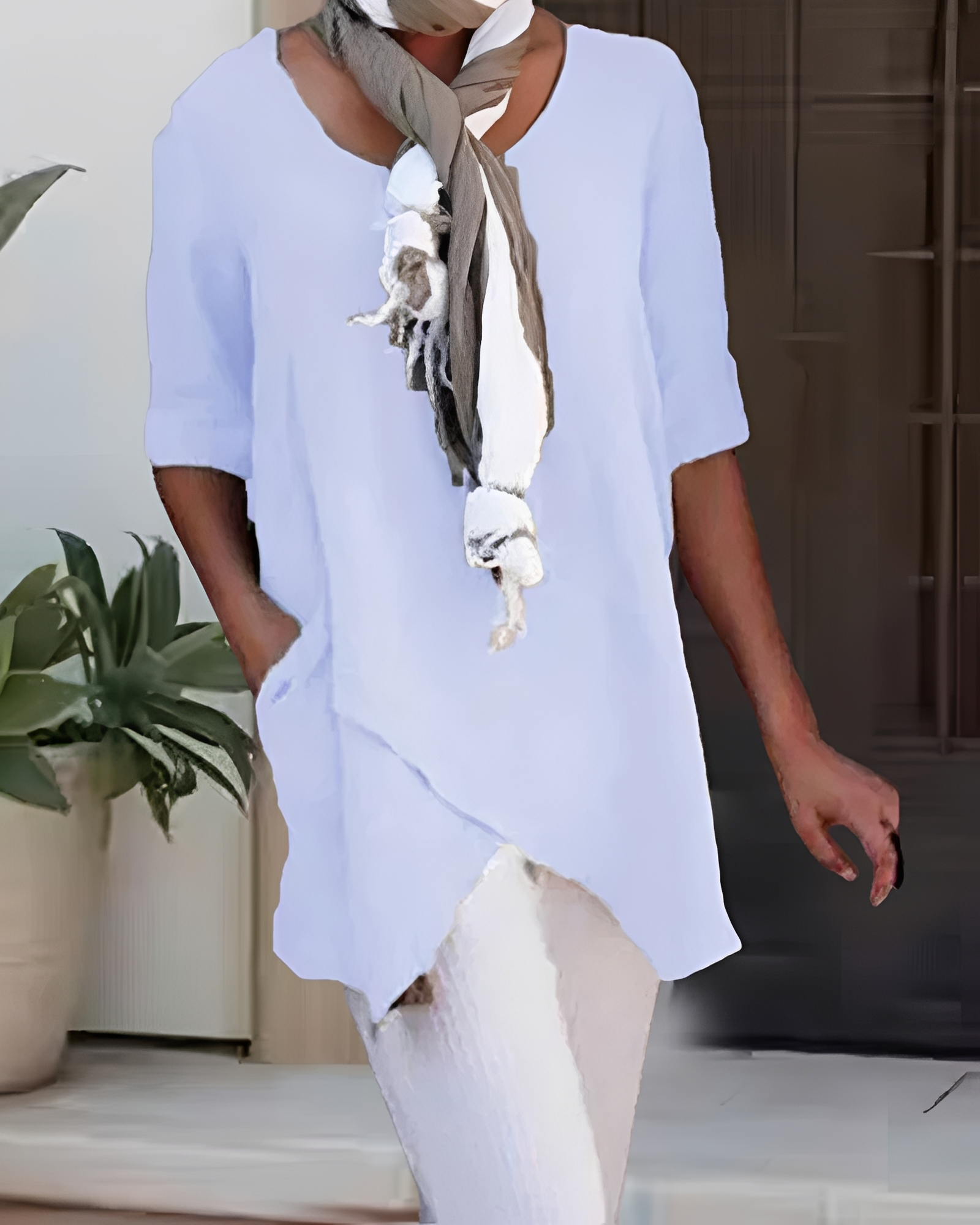 Marcia - Stylish Round Neck Shirt