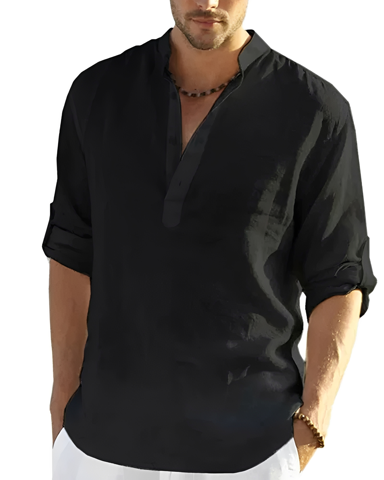 Tristan - Relaxed V-Neck Shirt