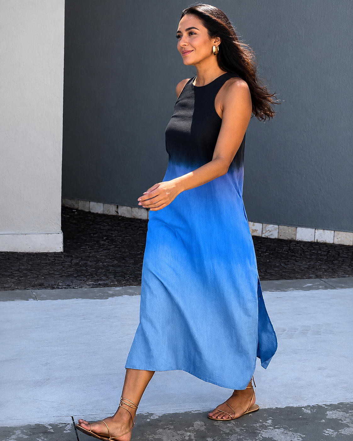 Matilde - Chic Sleeveless Midi Dress