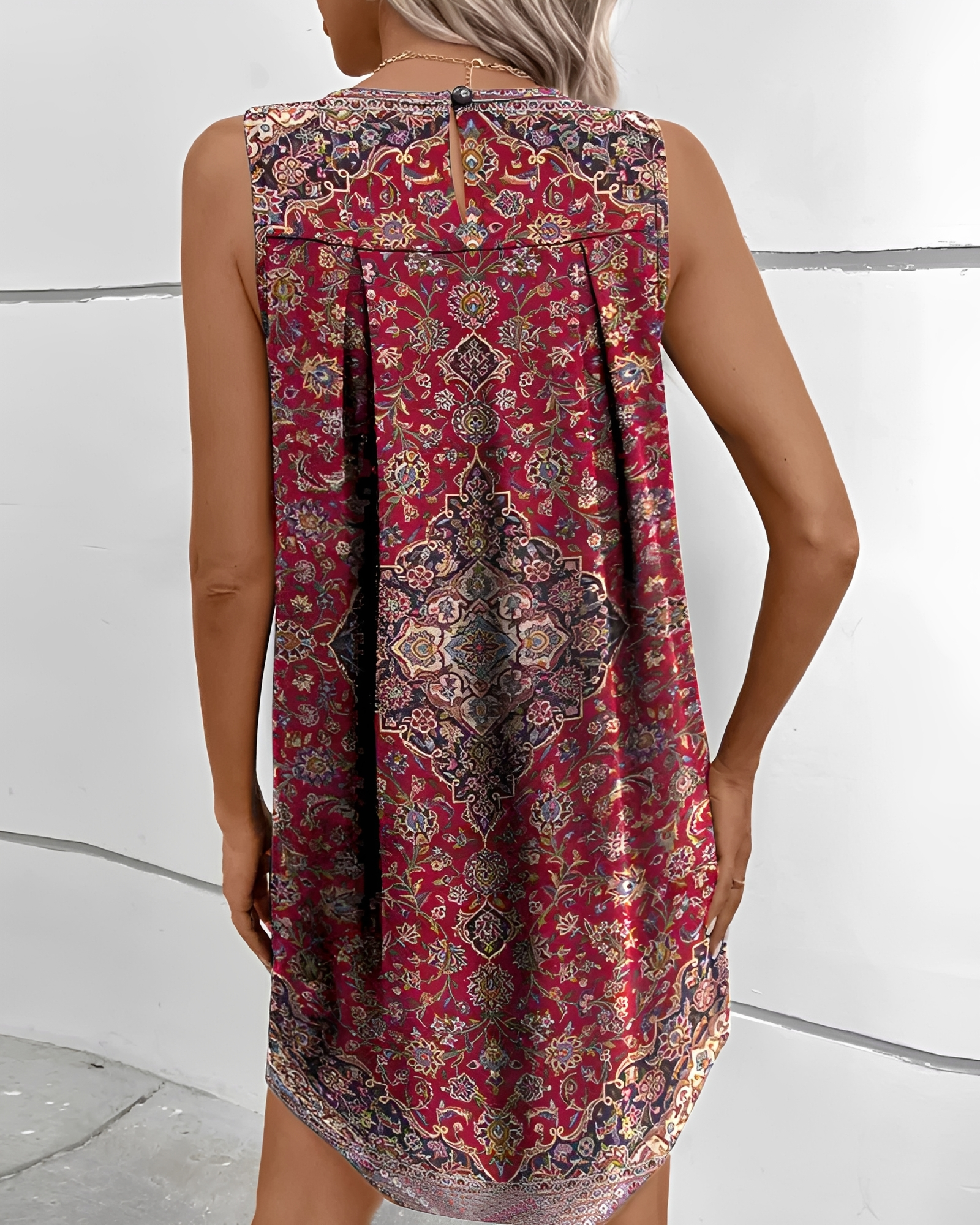 Caryl - Fashionable Bohemian Short Dress