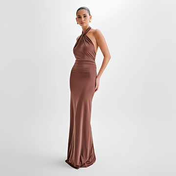 Jianna - Chic Halter Maxi Dress