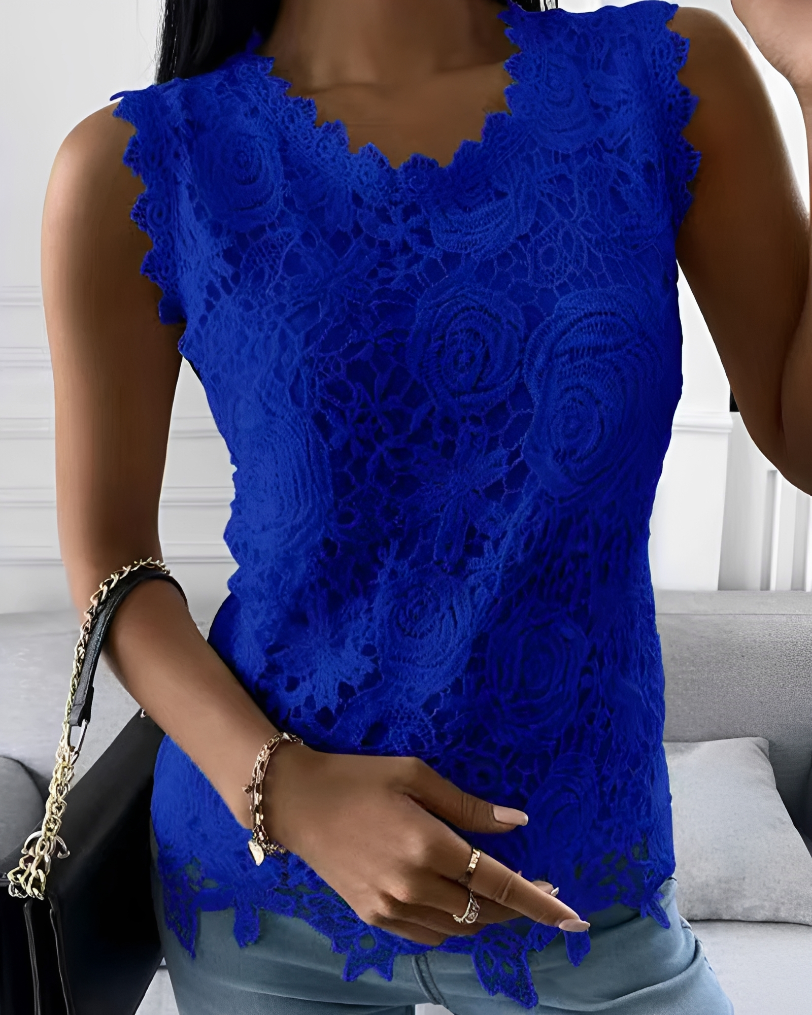 Ebrill - Stylish Round Neck Top