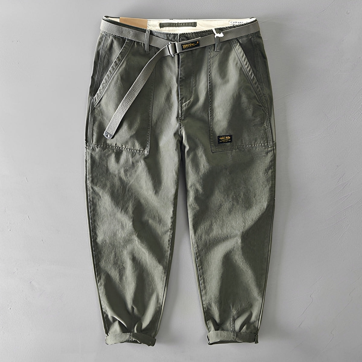 Jeoffrey - Relaxed Fit Pants with Belt