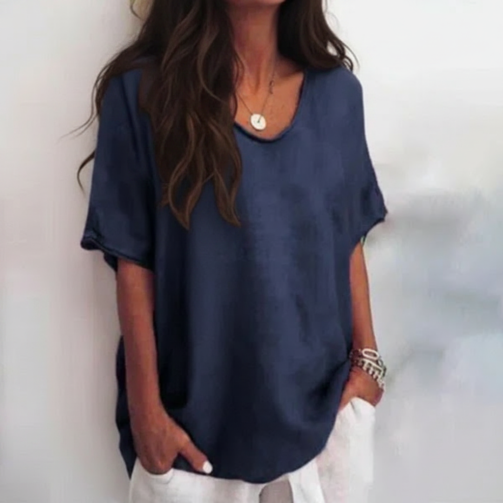 Aurora - Casual Round Neck Tee