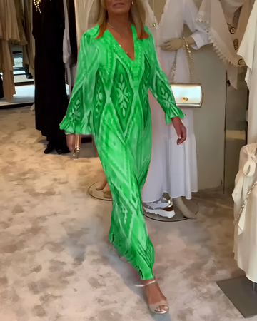 Glynnis - Chic Long Sleeve Maxi Dress