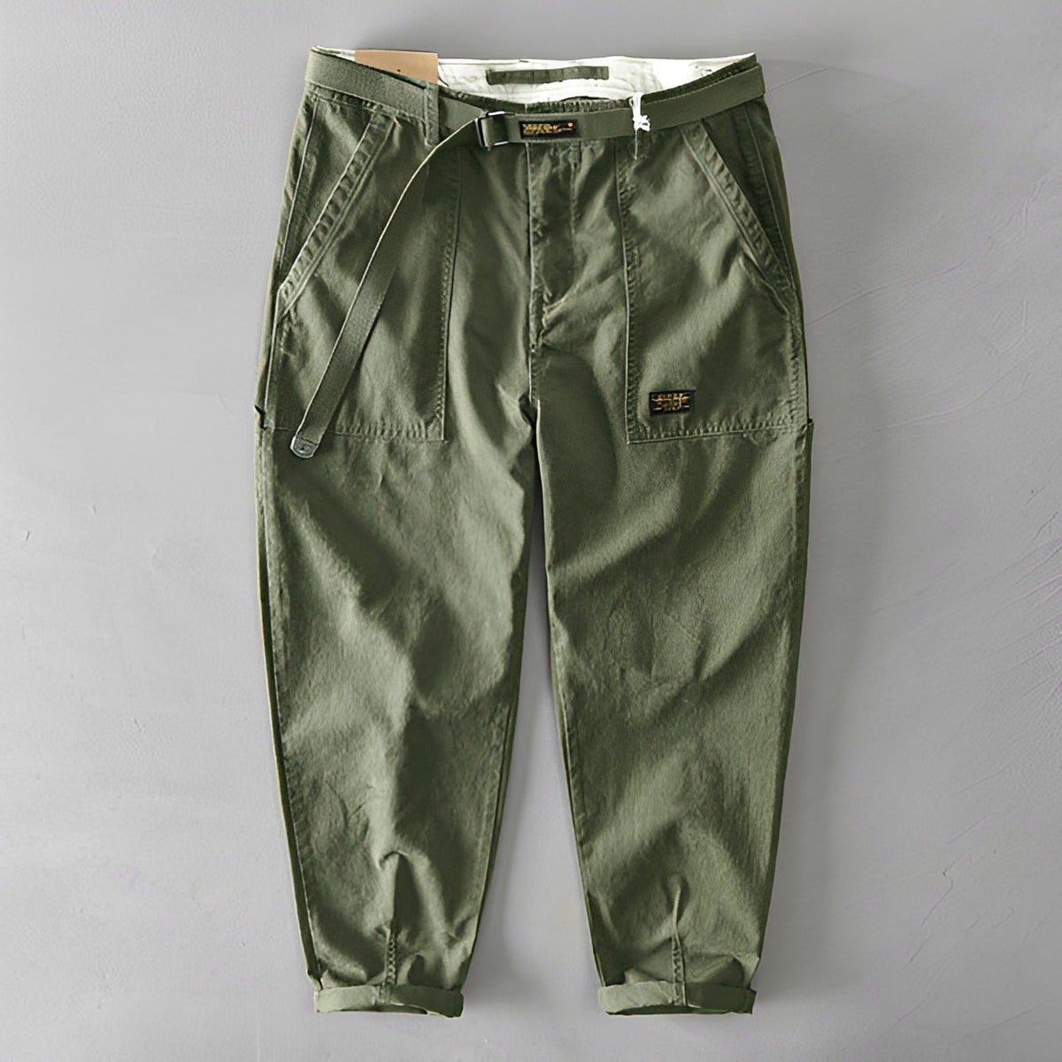 Jeoffrey - Relaxed Fit Pants with Belt