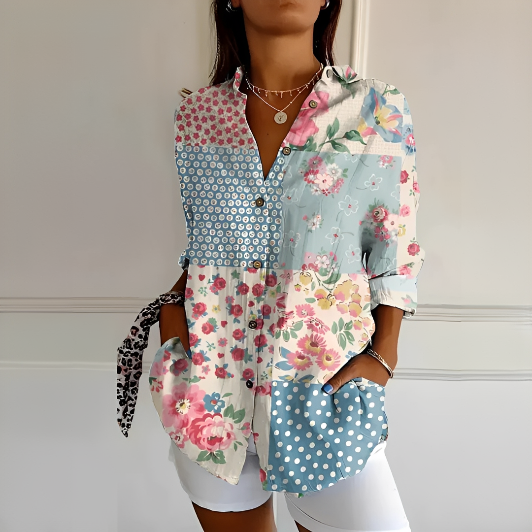 Eleanor - Contemporary Button Down Blouse