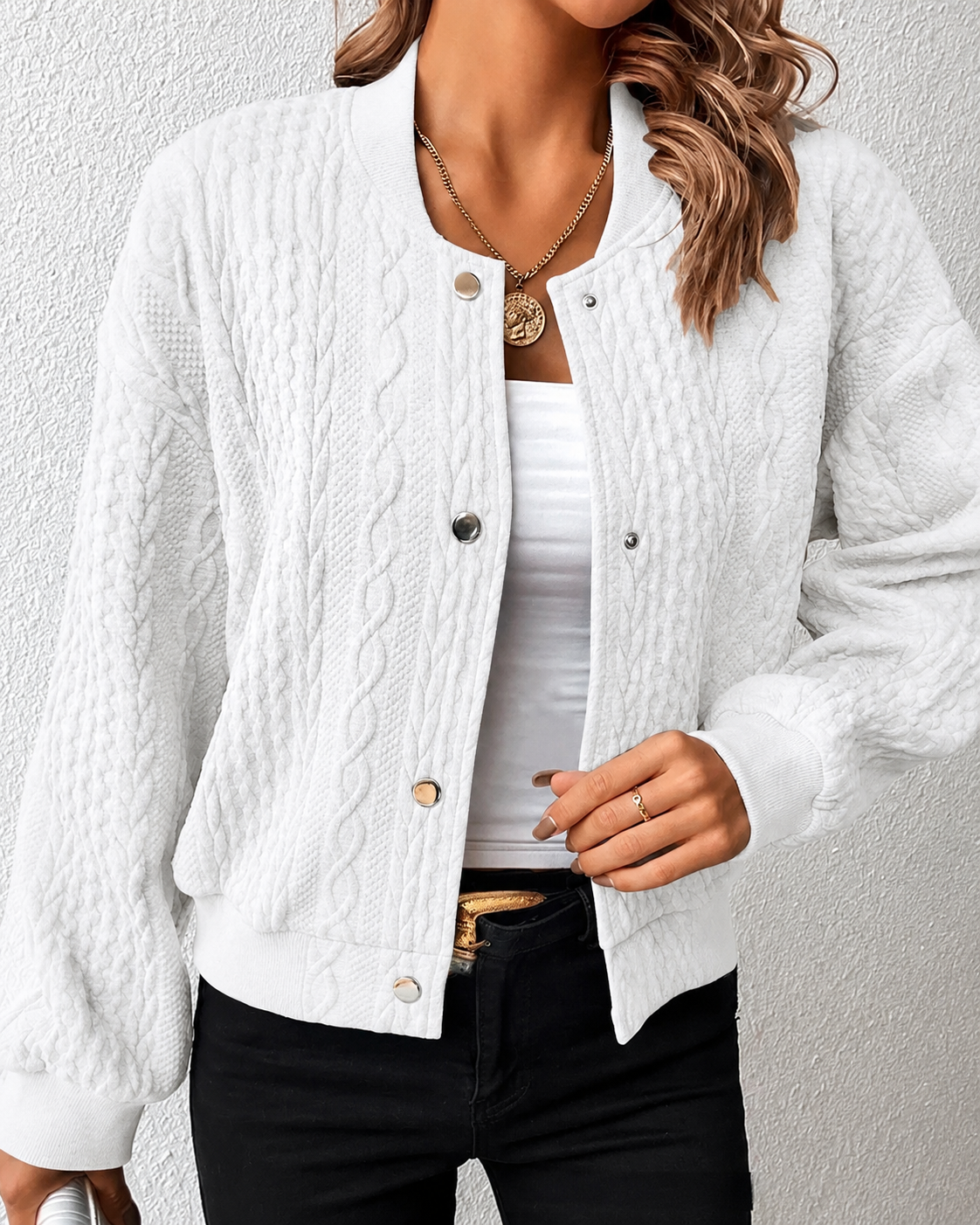 Kymbrea - Cozy Button-Up Cardigan