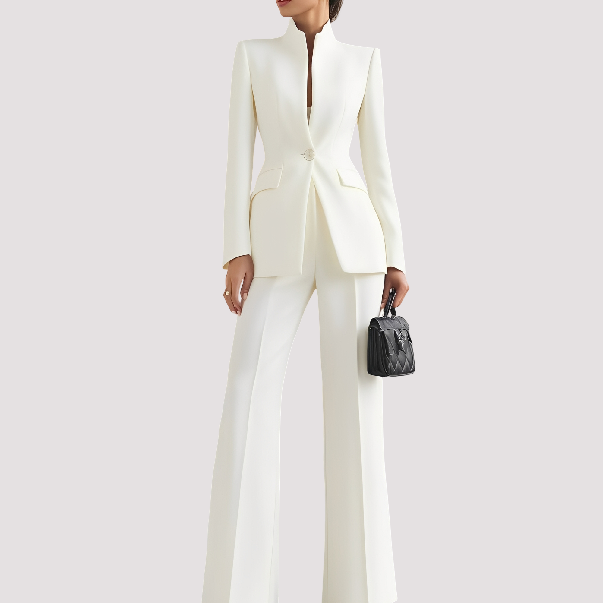 Jean - Trendy Suit Set with One Button