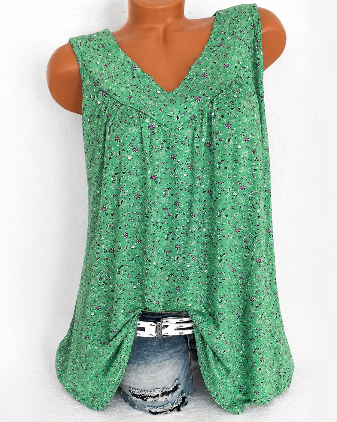 Naleisa - Relaxed Sleeveless Tops