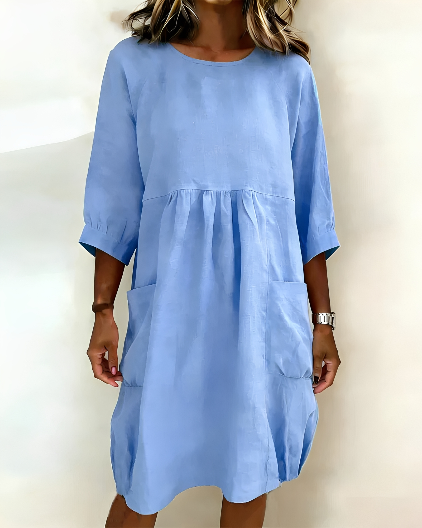 Shadia - Casual Relaxed Fit Midi Dress