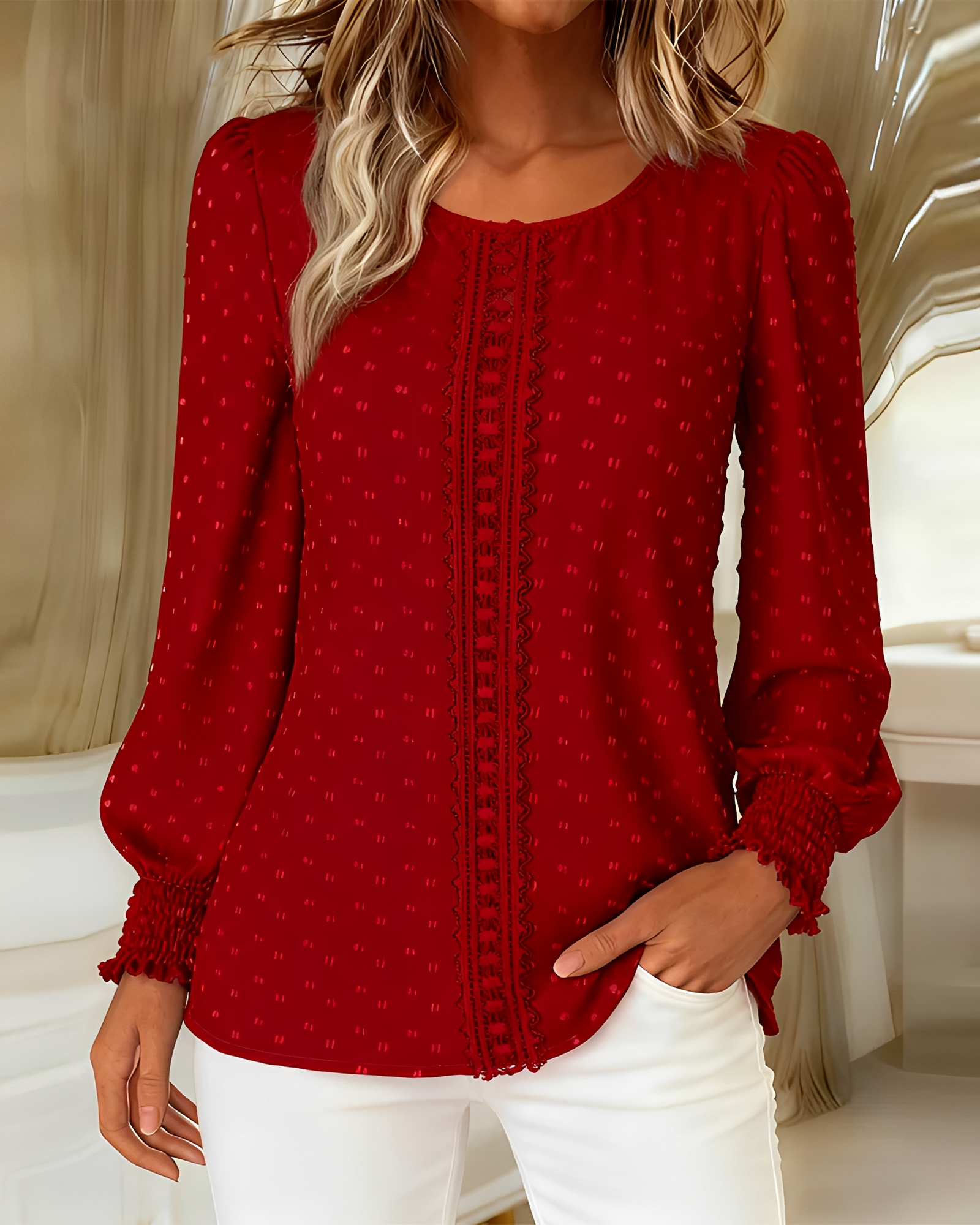 Chanita - Stylish Frilled Blouse