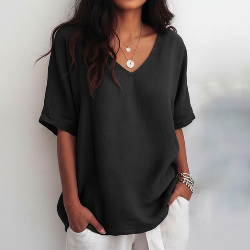 Aurora - Casual Round Neck Tee