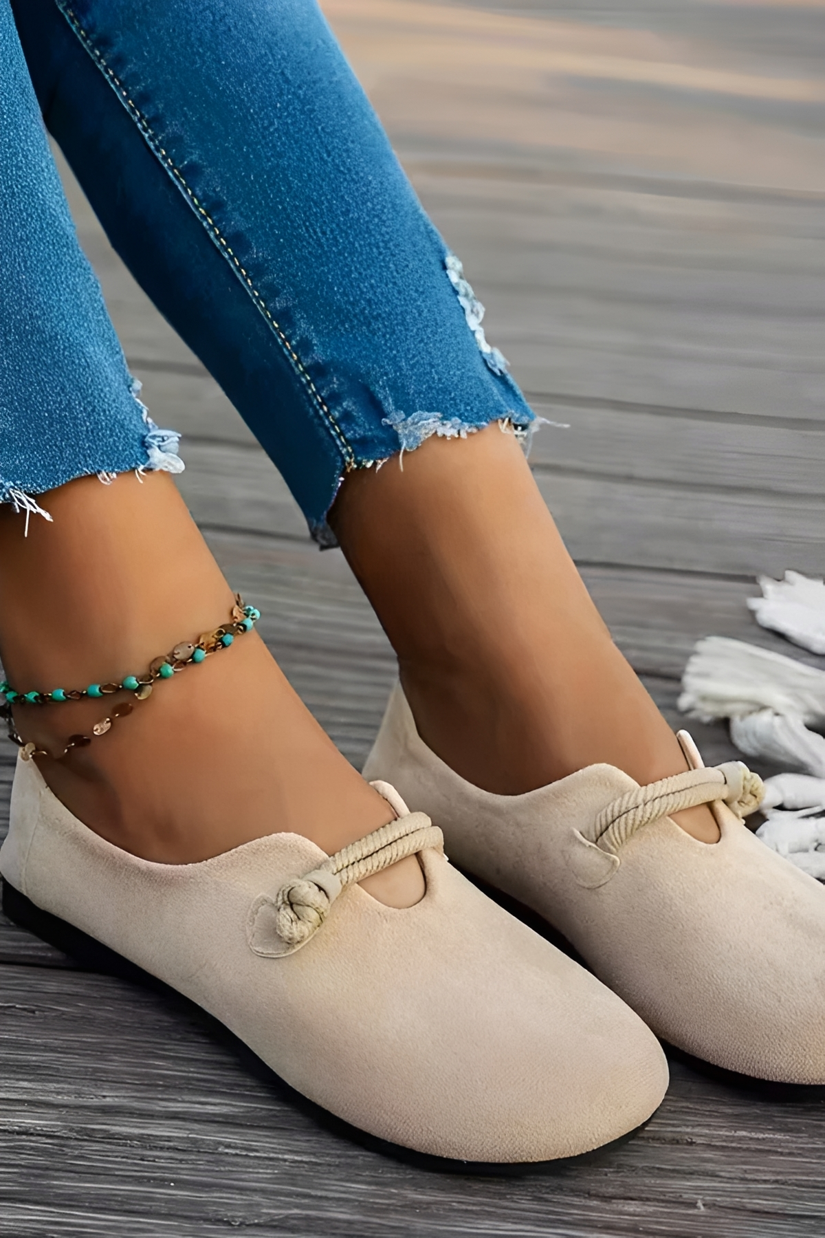 Naida - Trendy Round Toe Footwear