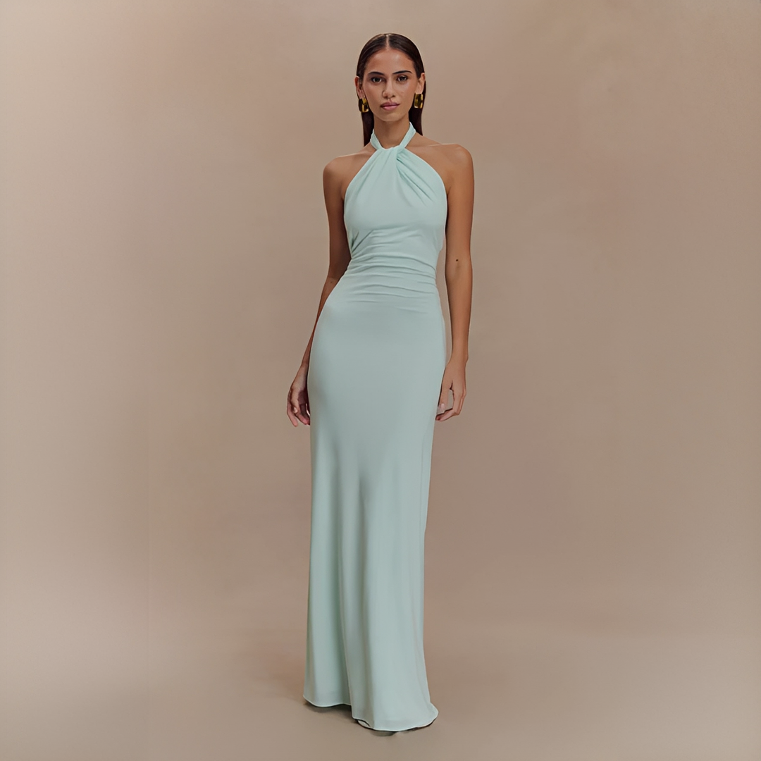 Jianna - Chic Halter Maxi Dress