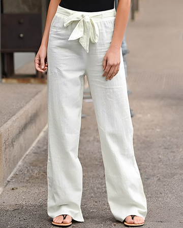 Saniyah - Stretchy Waist Pants with Drawstring