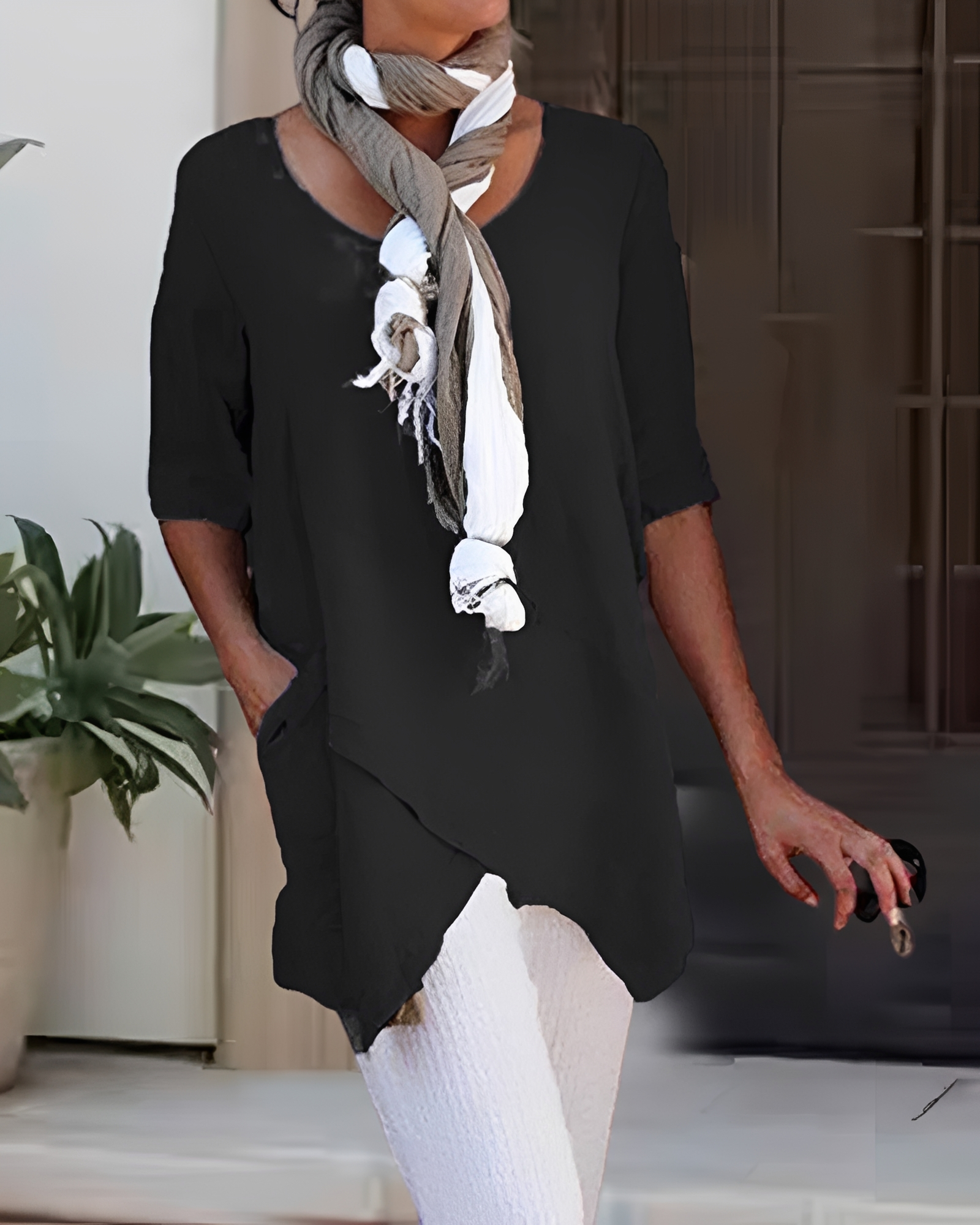 Marcia - Stylish Round Neck Shirt