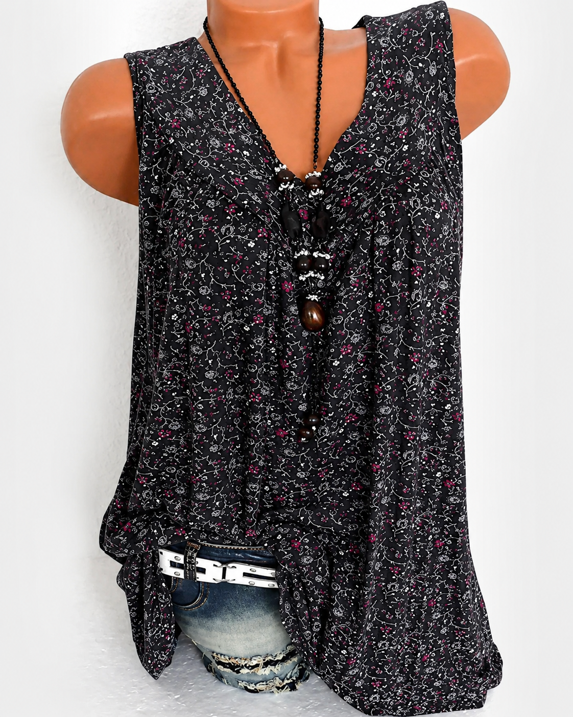 Naleisa - Relaxed Sleeveless Tops
