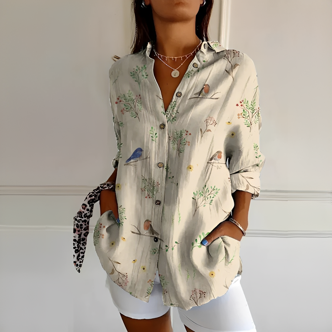 Eleanor - Contemporary Button Down Blouse