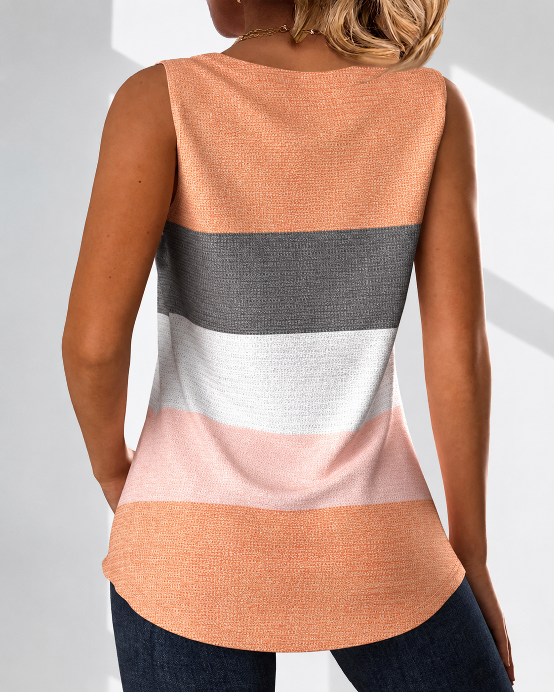 Panbela - Tops with Stripes and Pleats