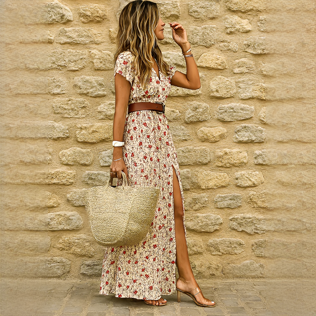 Ziska - Chic Slit Boho Dress