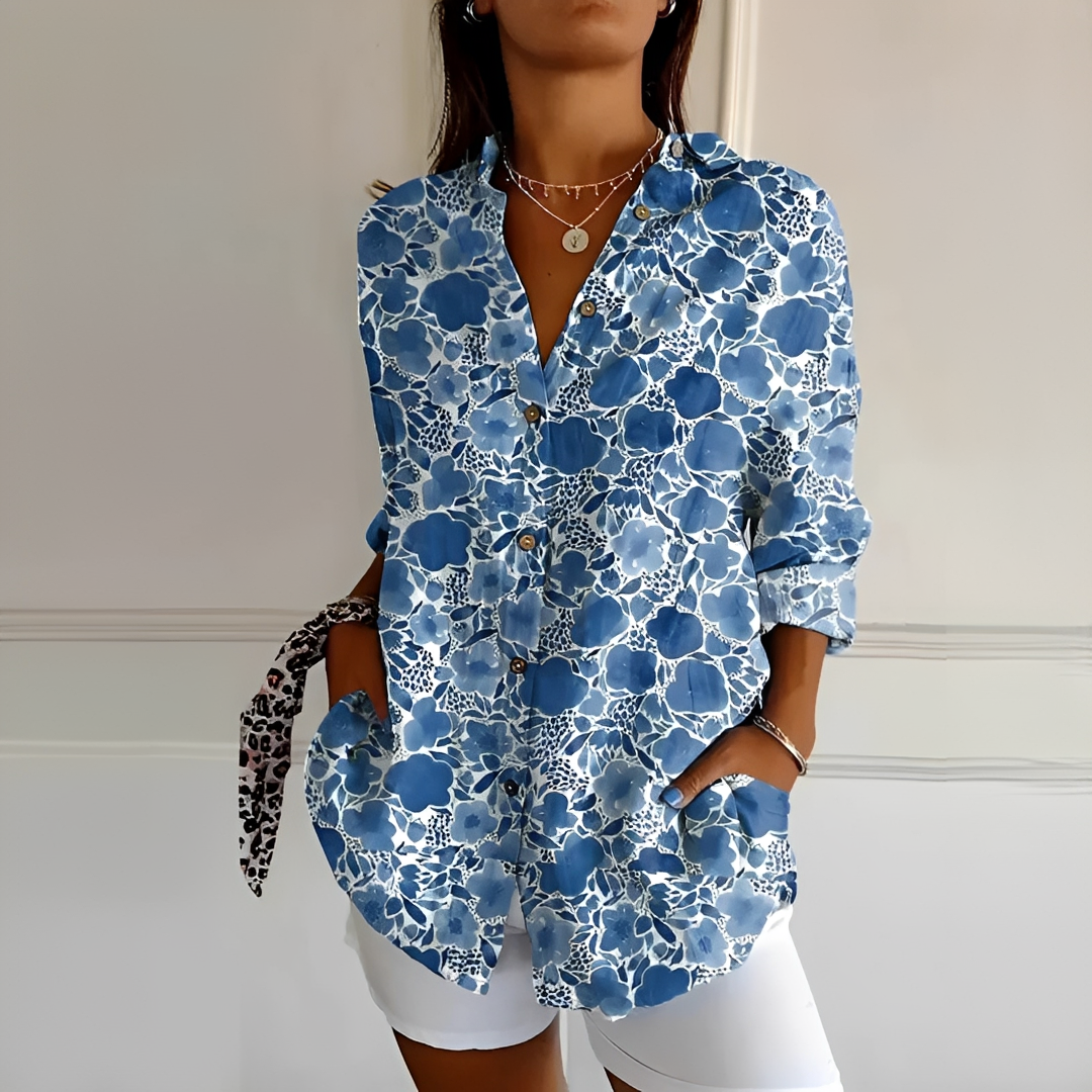 Eleanor - Contemporary Button Down Blouse