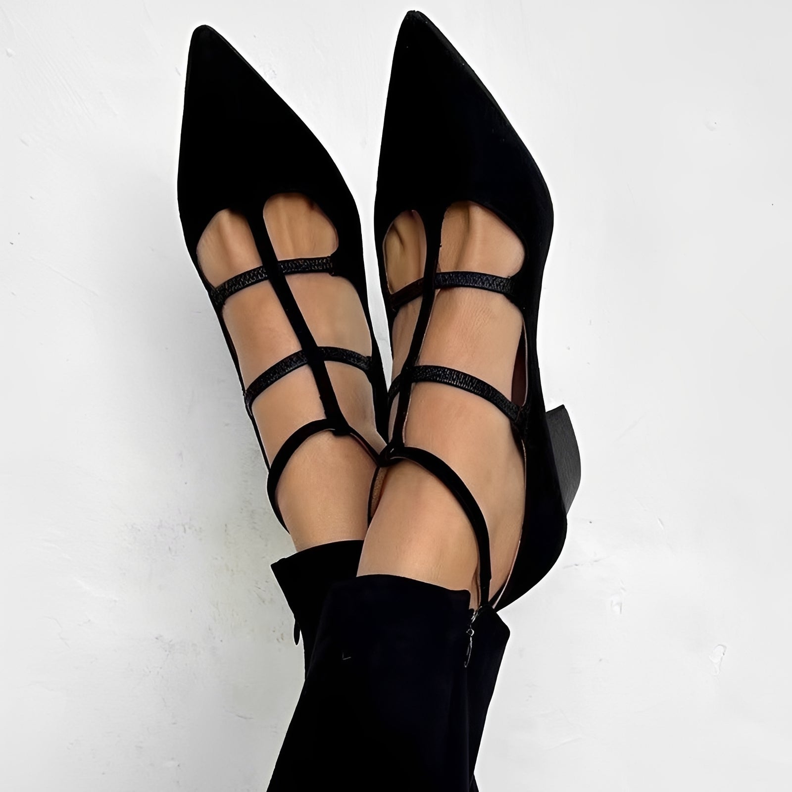 Shayan - Trendy Pointed-Toe Heeled Sandals