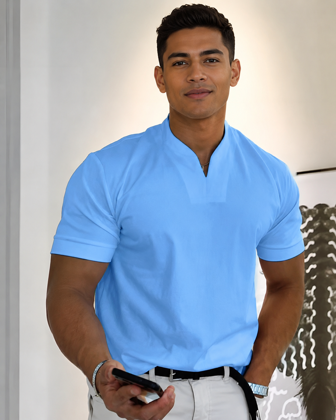 Cédric - Casual V-Neck Tee