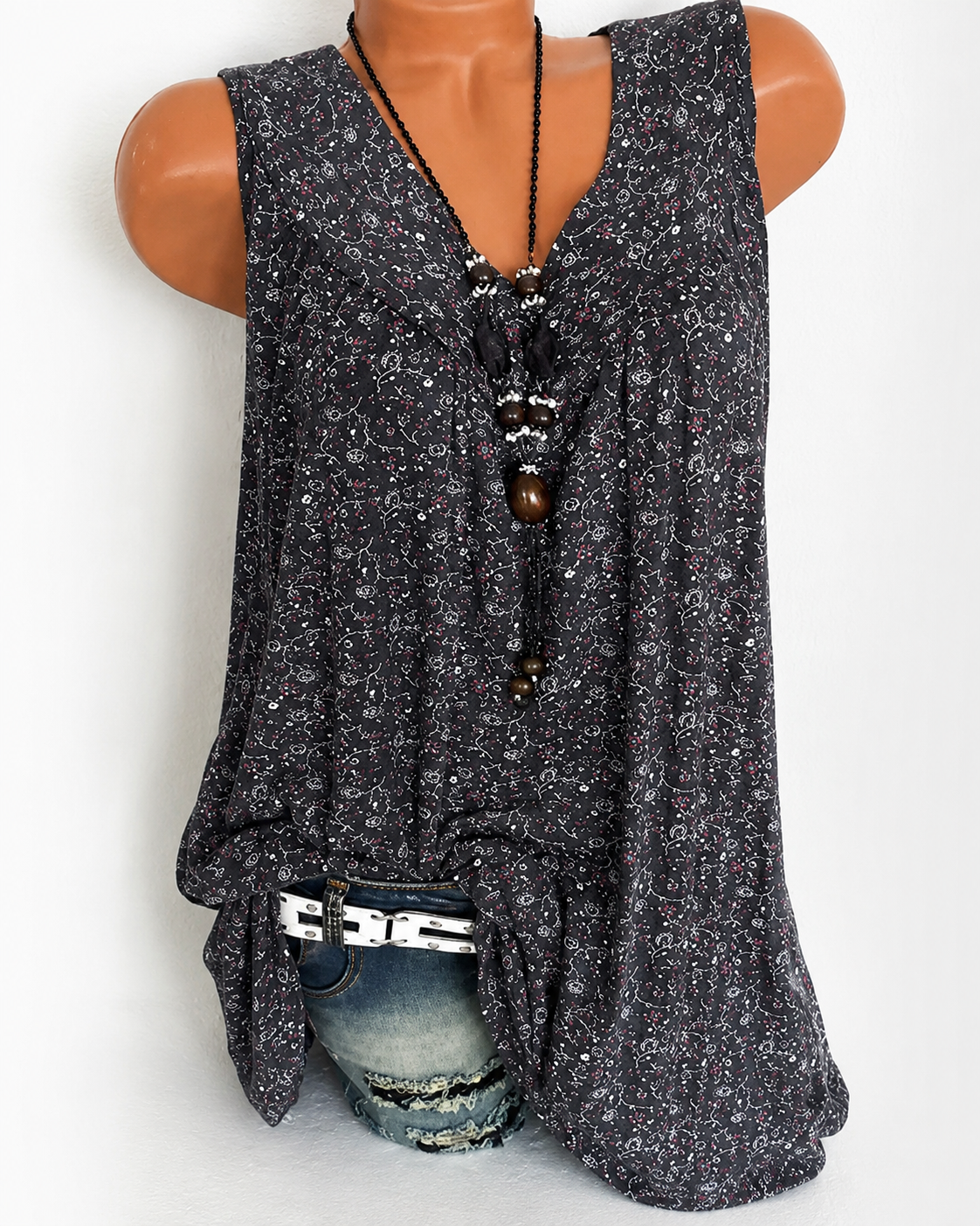 Naleisa - Relaxed Sleeveless Tops