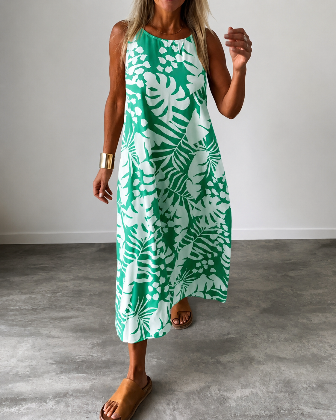Arianna - Relaxed Printed Sleeveless Dress
