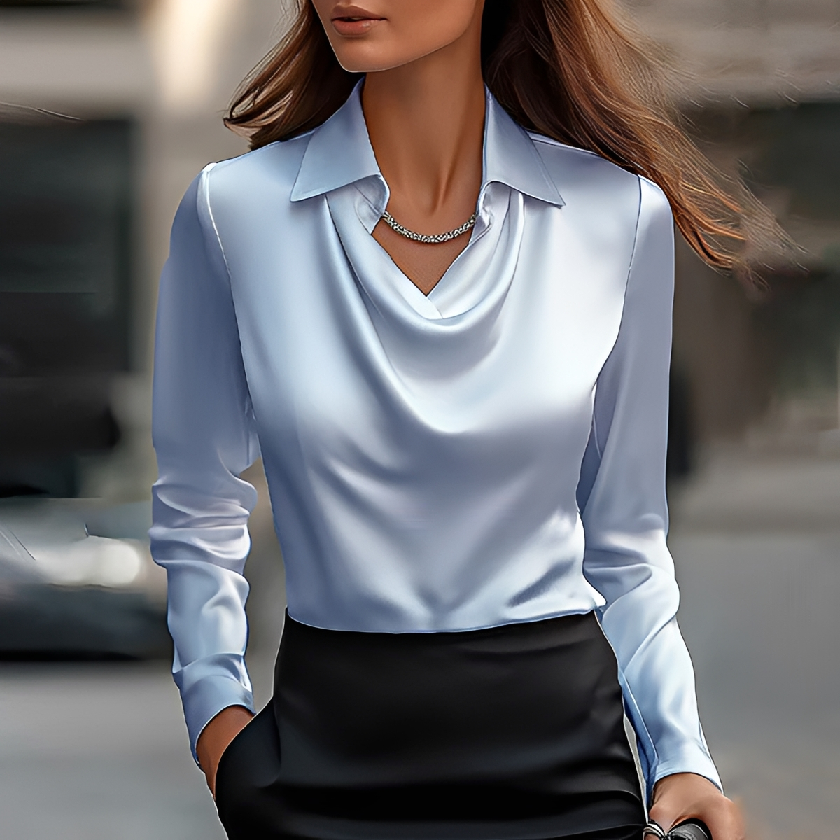Chiara - Stylish Long Sleeve Blouse