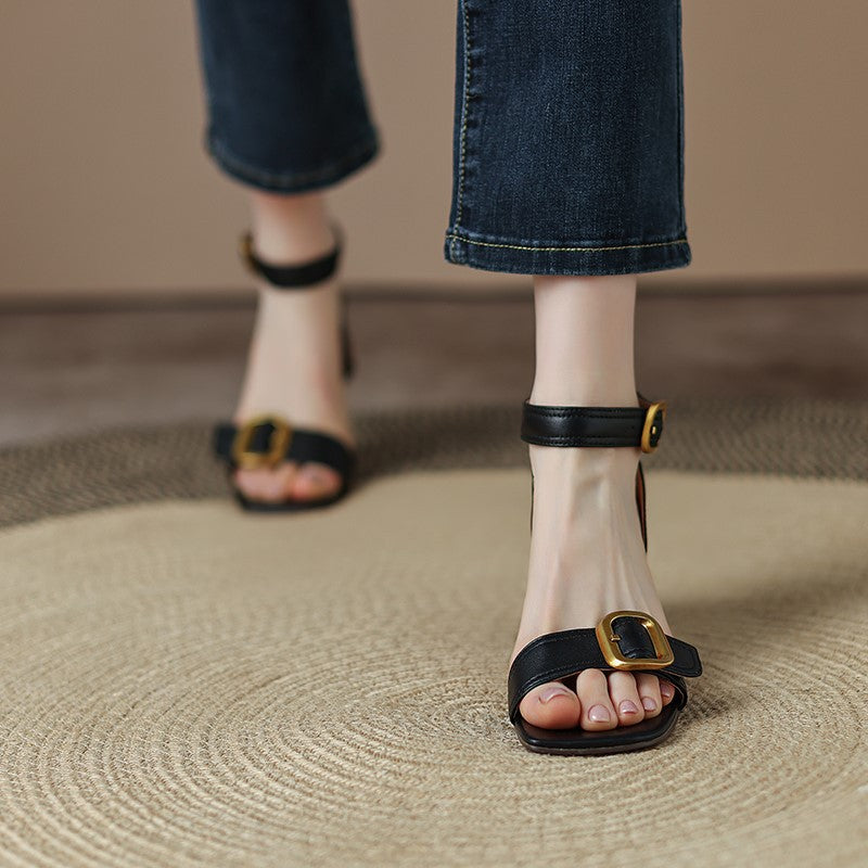 Anish - Stylish Block Heels with Ankle Strap