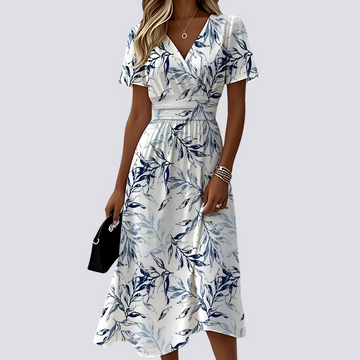 Peggy - Midi Dress with Short Sleeves
