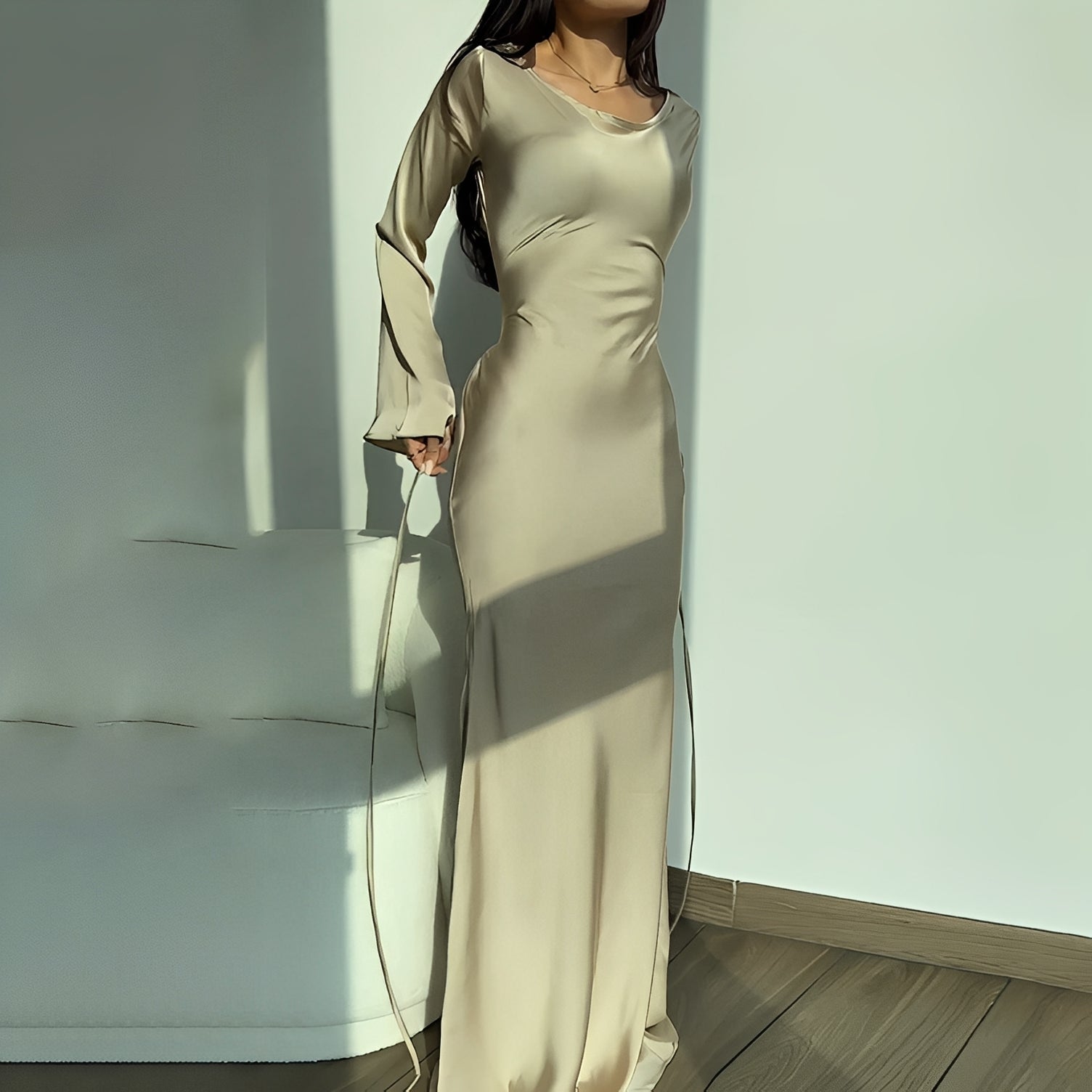 Anisa - Trendy long-sleeve dress for women
