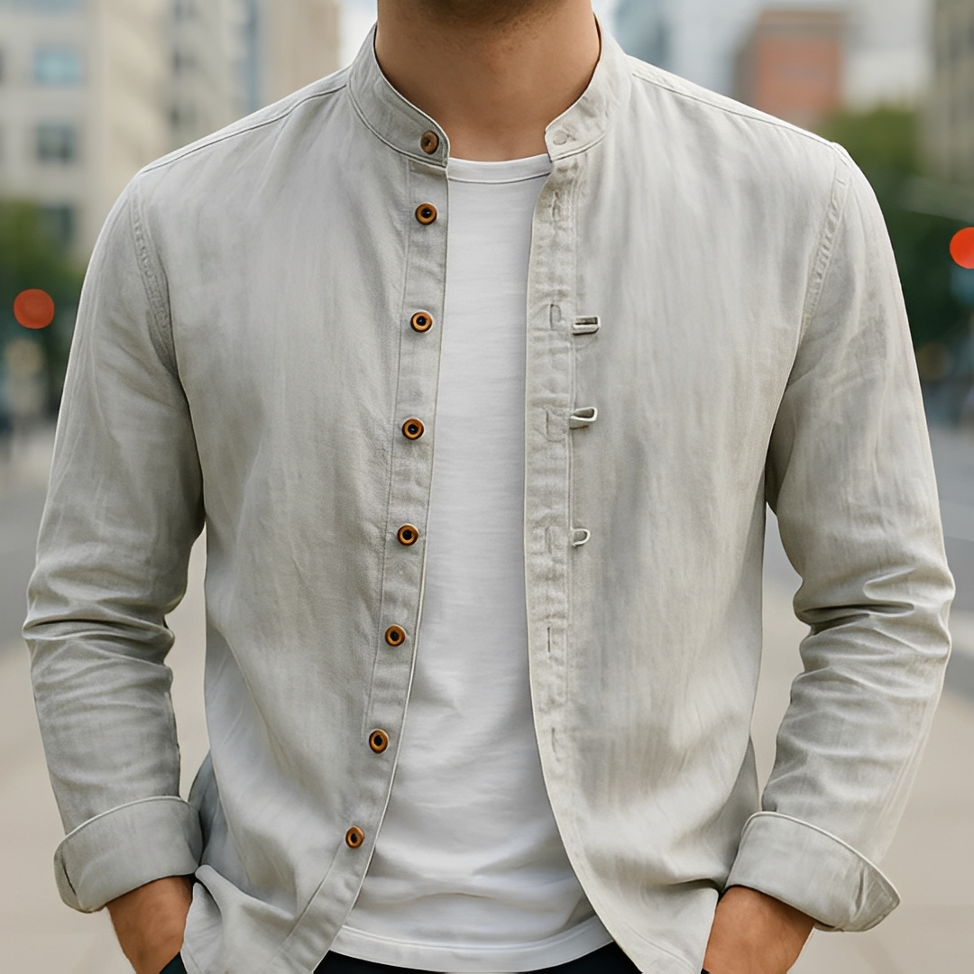 Aick - Men's stylish summer long-sleeve shirt
