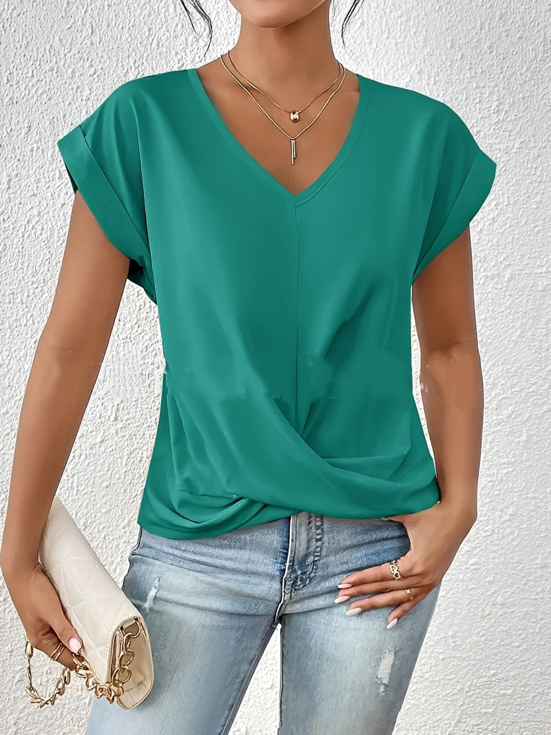 Lucie – Ladies' V-neck shirt – ideal for everyday wear