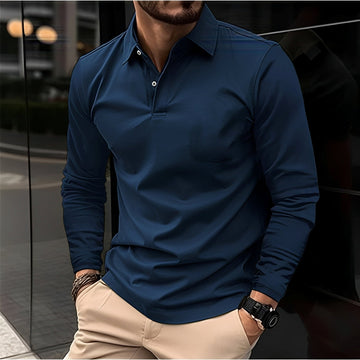 Conner – Men's Long-Sleeve Polo Shirt – Casual & Comfortable