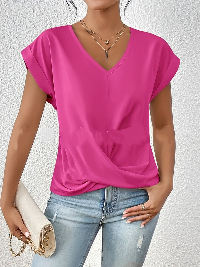 Lucie – Ladies' V-neck shirt – ideal for everyday wear