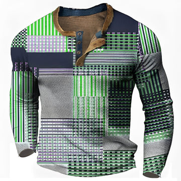 Sam - Men's Long-Sleeve Shirt - Trendy and Casual