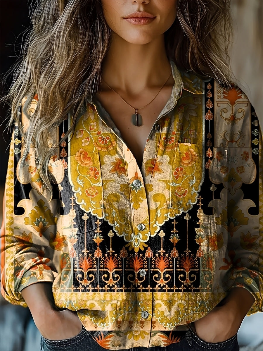 Jasmin - Bright Long-Sleeve Blouse