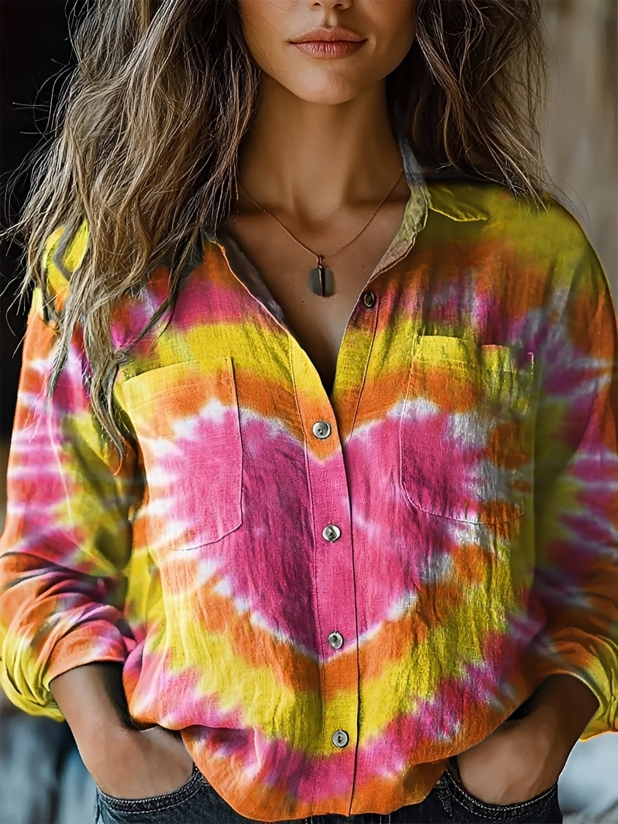Jasmin - Bright Long-Sleeve Blouse